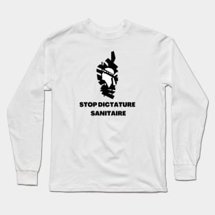 Stop dictature sanitaire drapeau Corse Long Sleeve T-Shirt